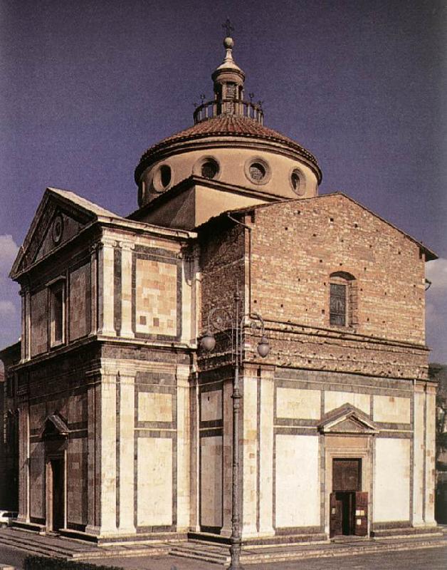SANGALLO, Giuliano da Exterior of the church f oil painting picture